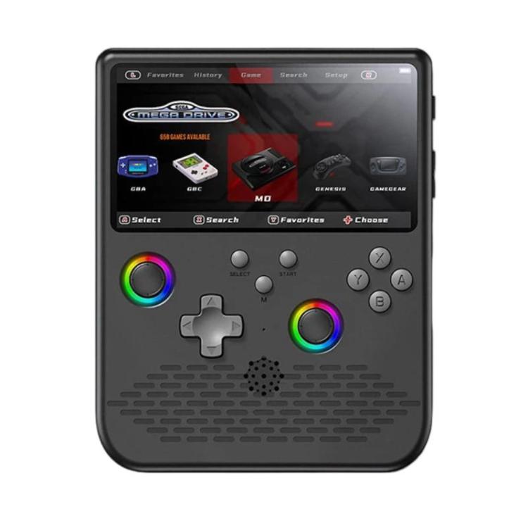 H5 5 Inch IPS HD Handheld Game Console With RGB Ambient Light Retro Mini Arcade, Portable Game Machine, Black Body Grey Key 64G, White Body Purple Key 64G, Black Body Purple Key 64G, White Body White Key 64G, Black Body Grey Key 128G