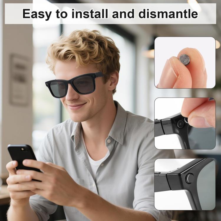 For Meta Ray-Ban Wayfarer / Skyler / Headliner 20pcs /Box Smart Glasses Privacy LED Light Stickers