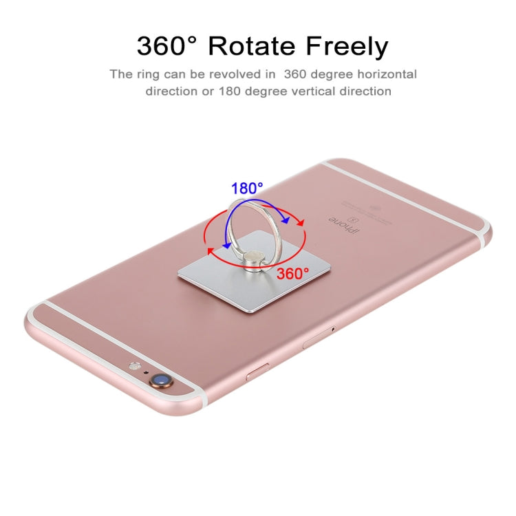 Ring Buckle Multifunction Cell Phone Holder, White, Pink, Tyrant gold