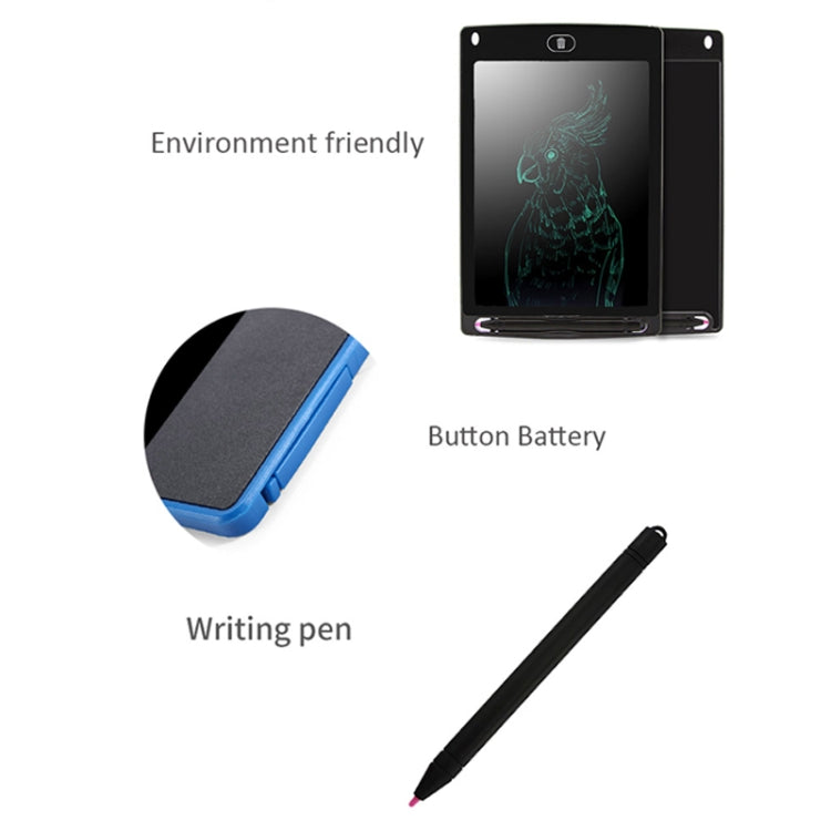 Portable 8.5 inch LCD Writing Tablet Drawing Graffiti Electronic Handwriting Pad Message Graphics Board Draft Paper with Writing Pen, 8.5 inch Red, 8.5 inch White, 8.5 inch Black, 8.5 inch Green, 8.5 inch Blue