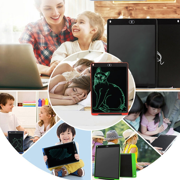 Portable 12 inch LCD Writing Tablet Drawing Graffiti Electronic Handwriting Pad Message Graphics Board Draft Paper with Writing Pen, 12 inch Red, 12 inch White, 12 inch Black, 12 inch Green, 12 inch Blue