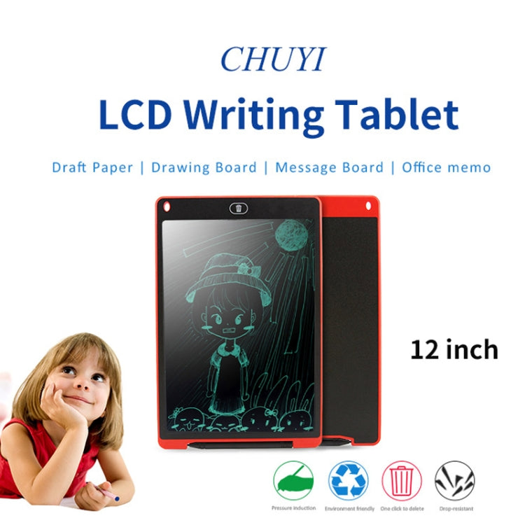 Portable 12 inch LCD Writing Tablet Drawing Graffiti Electronic Handwriting Pad Message Graphics Board Draft Paper with Writing Pen, 12 inch Red, 12 inch White, 12 inch Black, 12 inch Green, 12 inch Blue