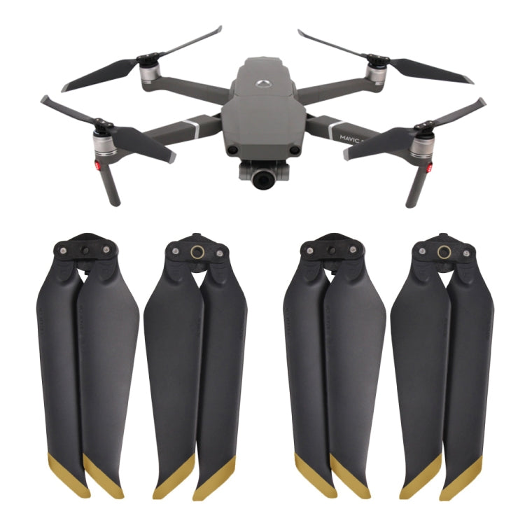 2 Pairs 8743F Low Noise Quick-release Propellers for DJI Mavic 2 Pro / Zoom, For DJI Mavic 2  2 Pairs Silver, For DJI Mavic 2  2 Pairs Gold