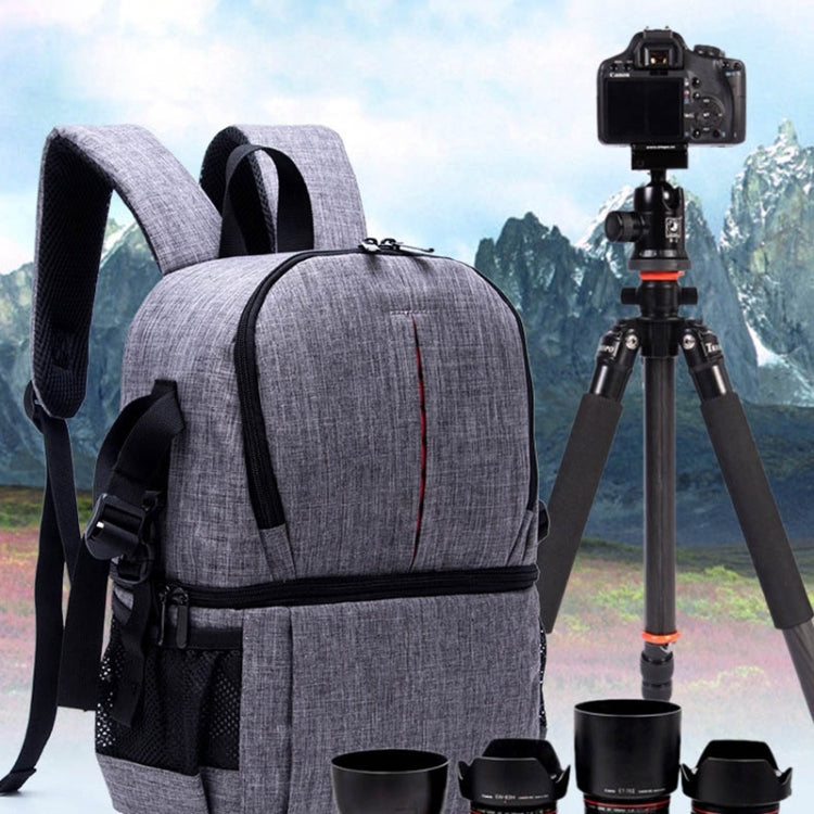 Multi-functional Waterproof Nylon Shoulder Backpack Padded Shockproof Camera Case Bag for Nikon Canon DSLR Cameras