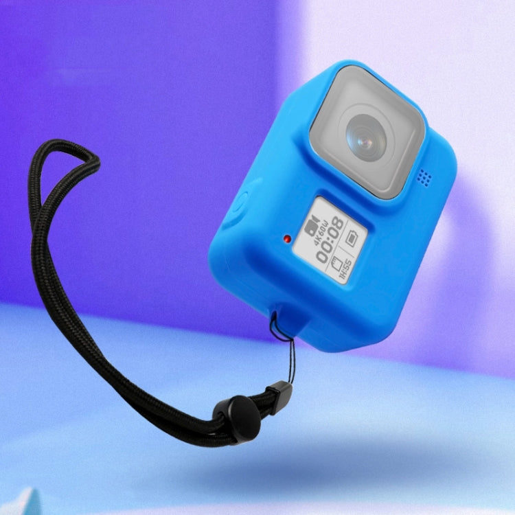 Silicone Protective Case Cover with Wrist Strap for GoPro HERO8 Black, For GoPro HERO8 Black