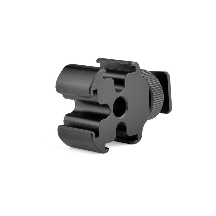 YELANGU YLG0601A A68 3-Head Cold Shoe Mount Adapter Microphone Flash Light Metal Holder Bracket, YELANGU A68 3-Head Cold Shoe