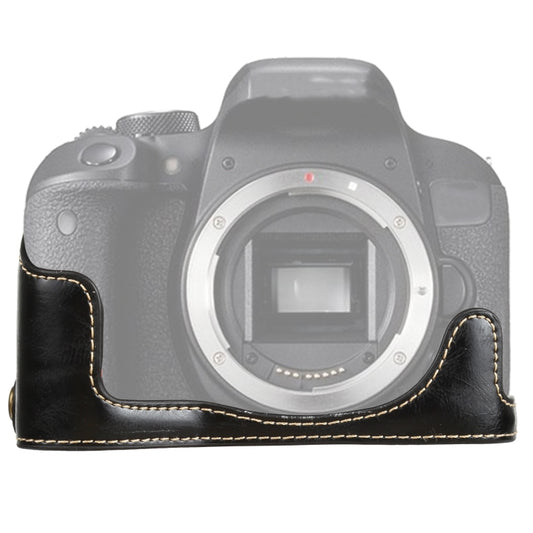 1/4 inch Thread PU Leather Camera Half Case Base for Canon EOS 77D / 800D, For Canon  EOS 77D, For Canon EOS 77D