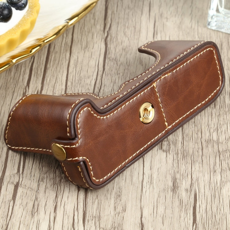 1/4 inch Thread PU Leather Camera Half Case Base for FUJIFILM XT200, For FUJIFILM XT200