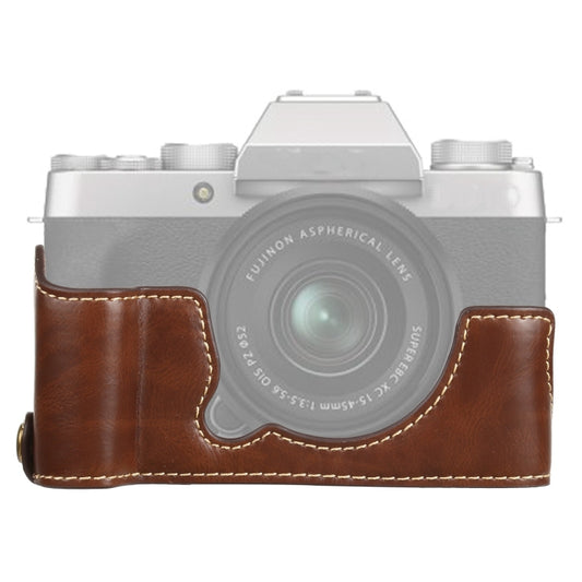 1/4 inch Thread PU Leather Camera Half Case Base for FUJIFILM XT200, For FUJIFILM XT200
