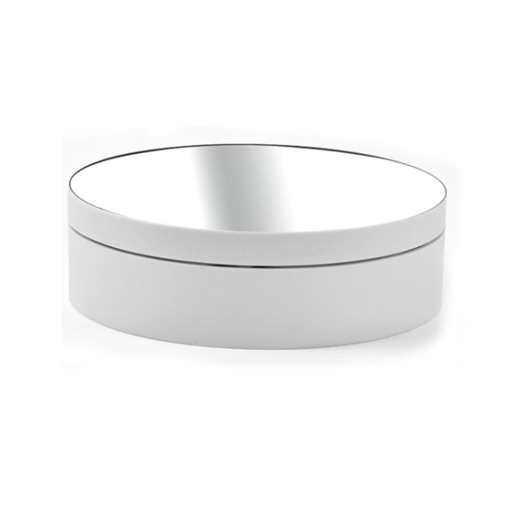 12cm 360 Degree Rotating Turntable Mirror Electric Display Stand Video Shooting Props Turntable, Load: 3kg, 12cm Mirror White, 12cm Mirror Black