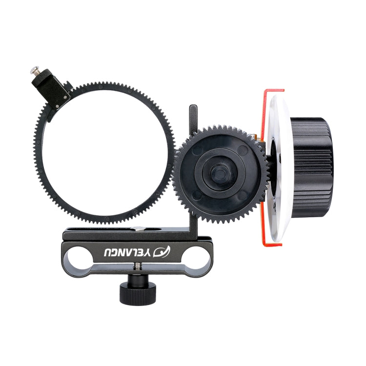YELANGU F0 Camera Follow Focus with Gear Ring Belt for Canon / Nikon / Video Cameras / DSLR Cameras, F0 (Orange), F0 (Blue), F0 (Red)