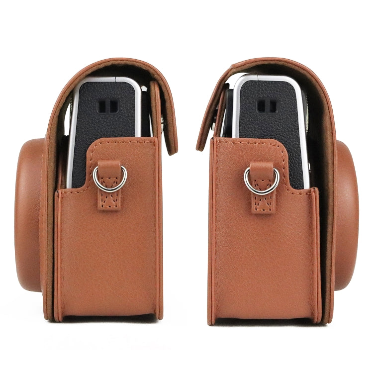 Full Body Camera Retro PU Leather Case Bag with Strap for FUJIFILM instax mini 40, For FUJIFILM instax mini 40