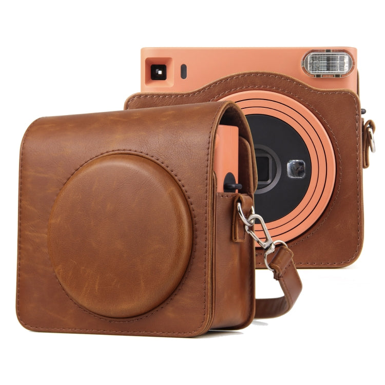 Full Body PU Leather Case Camera  Bag with Strap for FUJIFILM instax Square SQ1