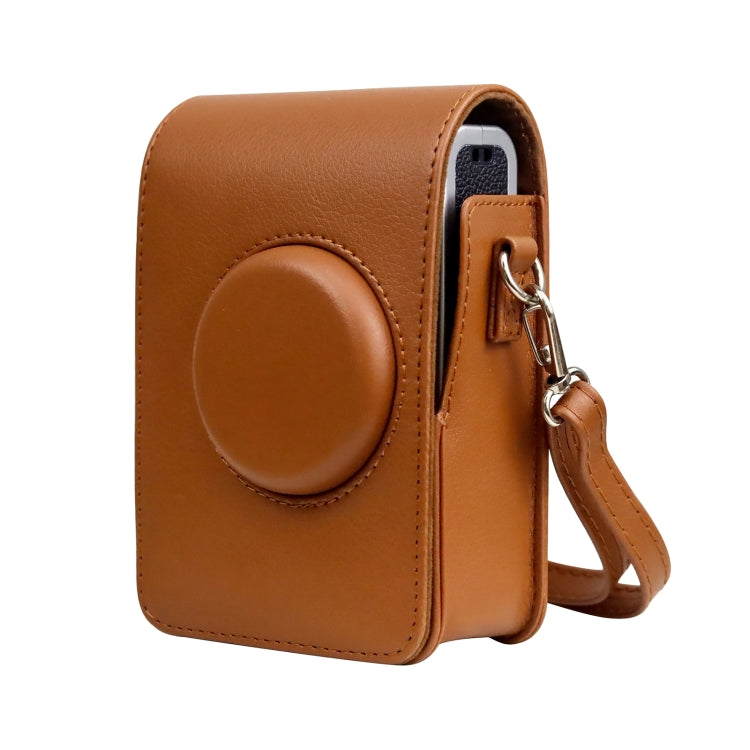Vertical Full Body Camera PU Leather Case Bag with Strap for FUJIFILM instax mini Evo, For FUJIFILM instax mini Evo Vertical