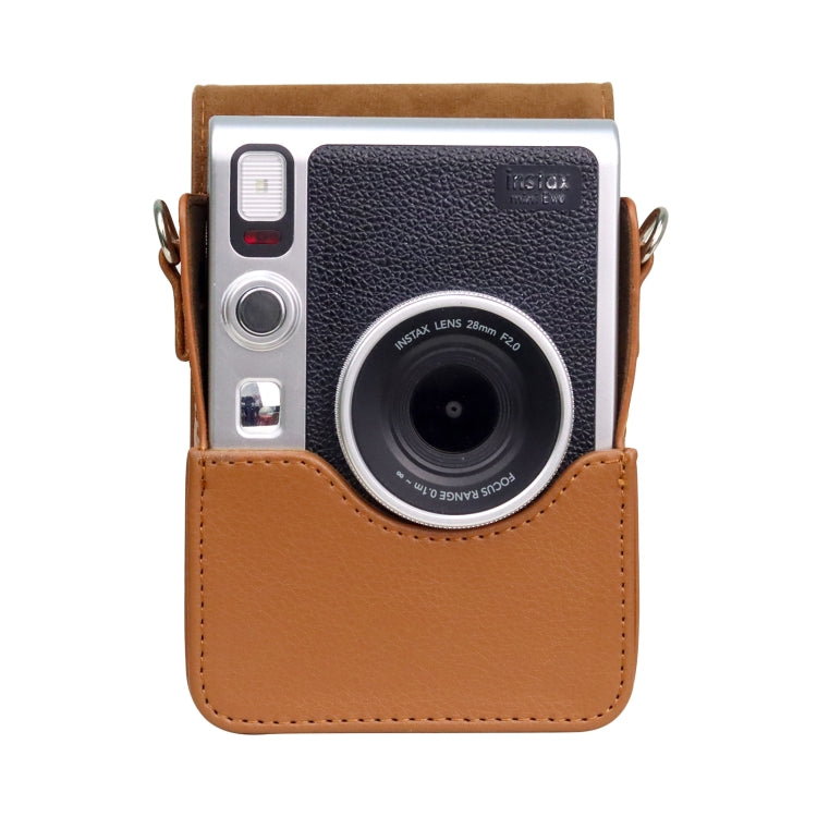Vertical Full Body Camera PU Leather Case Bag with Strap for FUJIFILM instax mini Evo, For FUJIFILM instax mini Evo Vertical