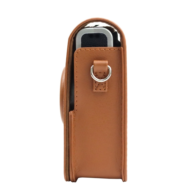 Vertical Full Body Camera PU Leather Case Bag with Strap for FUJIFILM instax mini Evo, For FUJIFILM instax mini Evo Vertical
