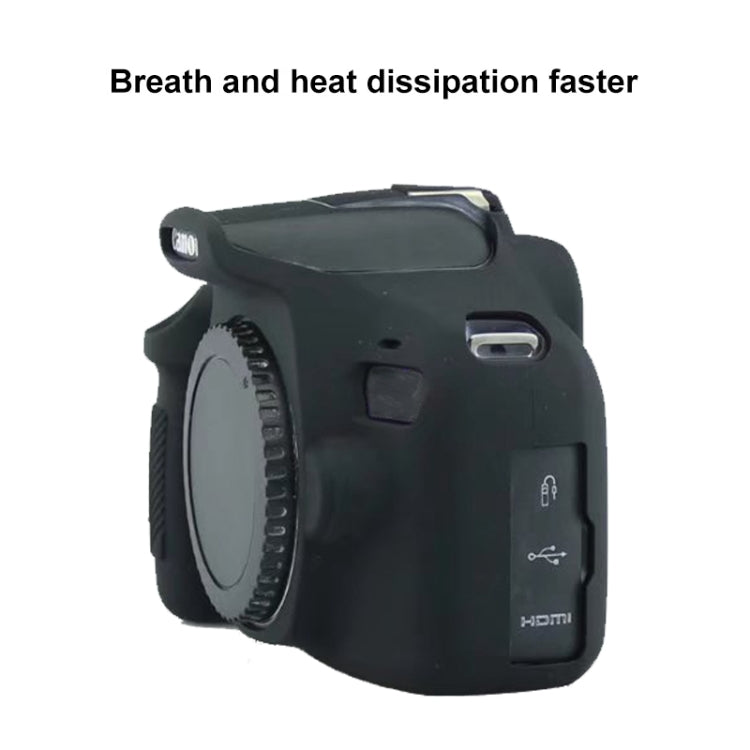 Soft Silicone Protective Case for Canon EOS 2000D, For Canon EOS 2000D