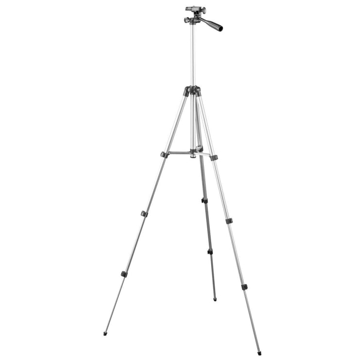 130cm 4-Section Folding Aluminum Alloy Tripod Mount with Three-Dimensional Head, L-3130 Silver, L-3130 Black, L-3130 Champagne Gold