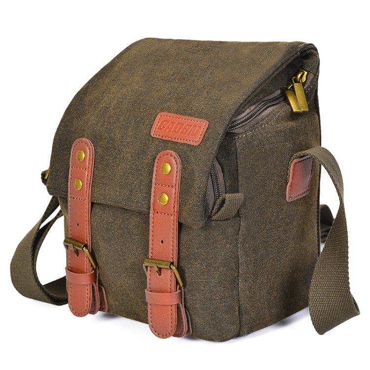 CADEN N1 Simple Retro Multifunctional Canvas Waterproof Digital Camera Photography Bag, N1 Simple Beige White, N1 Simple Coffee