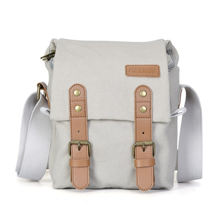 CADEN N1 Simple Retro Multifunctional Canvas Waterproof Digital Camera Photography Bag, N1 Simple Beige White, N1 Simple Coffee