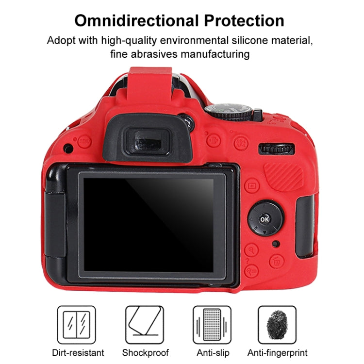 Soft Silicone Protective Case for Nikon D5200, For Nikon D5200