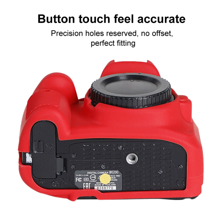 Soft Silicone Protective Case for Nikon D5200, For Nikon D5200