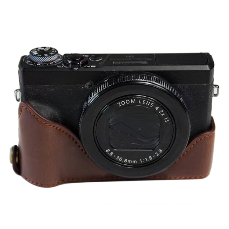 1/4 inch Thread PU Leather Camera Half Case Base for Canon G7 X Mark III / G7 X3, For Canon G7 X Mark III / G7 X3, For Canon G7 X Mark III