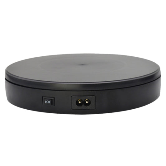 22cm Electric Rotating Turntable Display Stand Live Video Shooting Props Turntable Jewelry Shoes Display Platform, EU Plug, 22cm