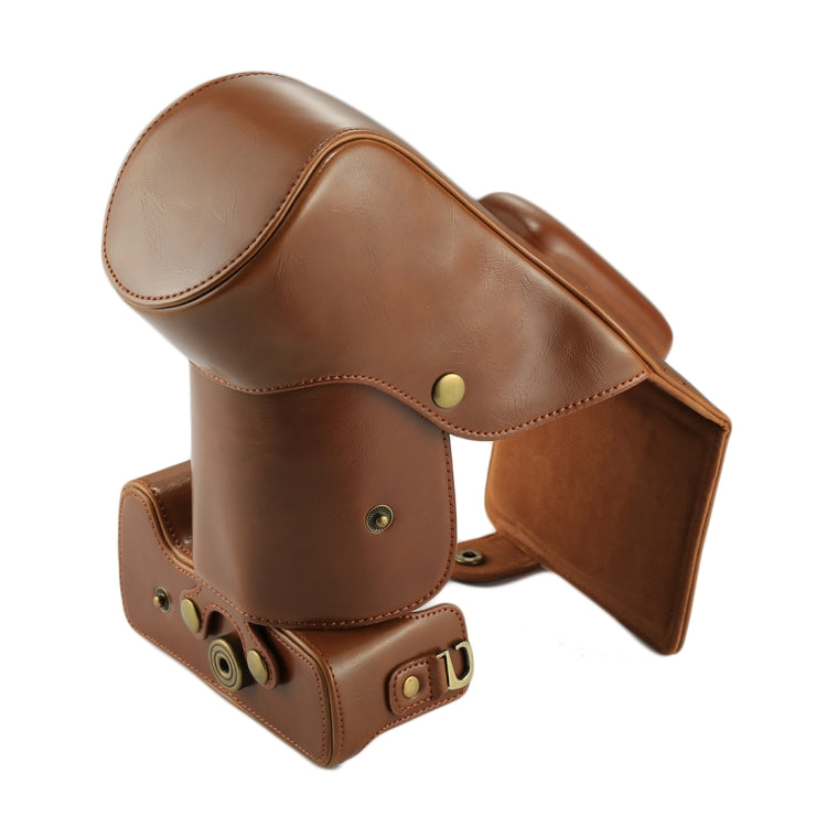 Full Body Camera PU Leather Case Bag for Canon EOS 760D / 750D (18-135mm Lens), For EOS 760D