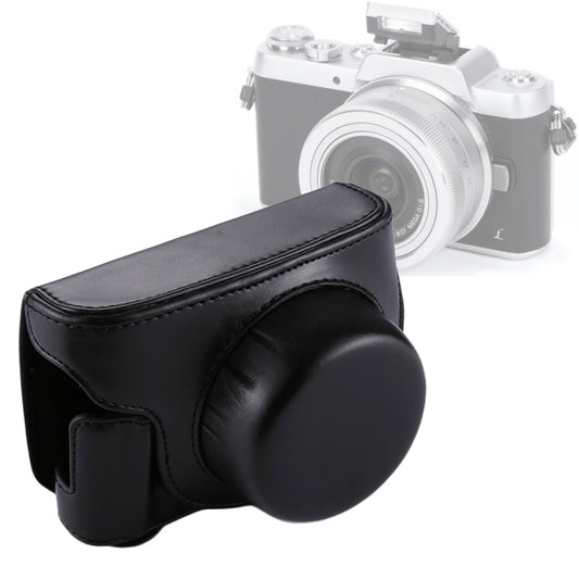 Full Body Camera PU Leather Camera Case Bag with Strap for Panasonic Lumix GF7 / GF8 / GF9 (12-32mm / 14-42mm Lens), For Lumix GF7