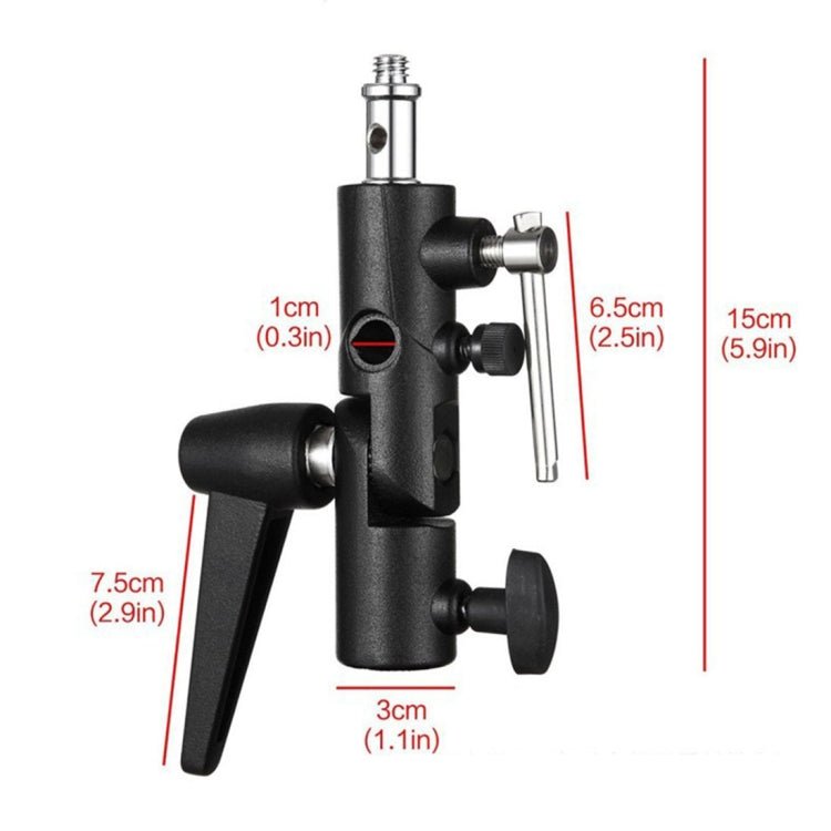 H Type Multifunctional Flash Light Stand Umbrella Bracket, Max Load: 3kg, H-Bracket