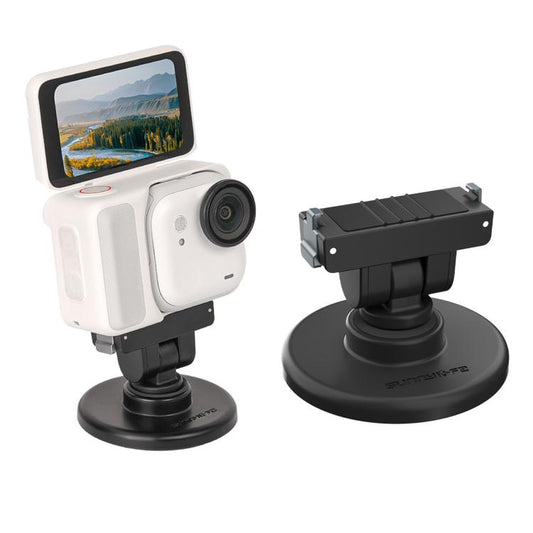 For Insta360 GO Ultra Sunnylife Quick-Release Magnetic Base Mount 1/4 180 Tilt Adjustable Tabletop Base Bracket, DZ-143 For Insta360 GO Ultra