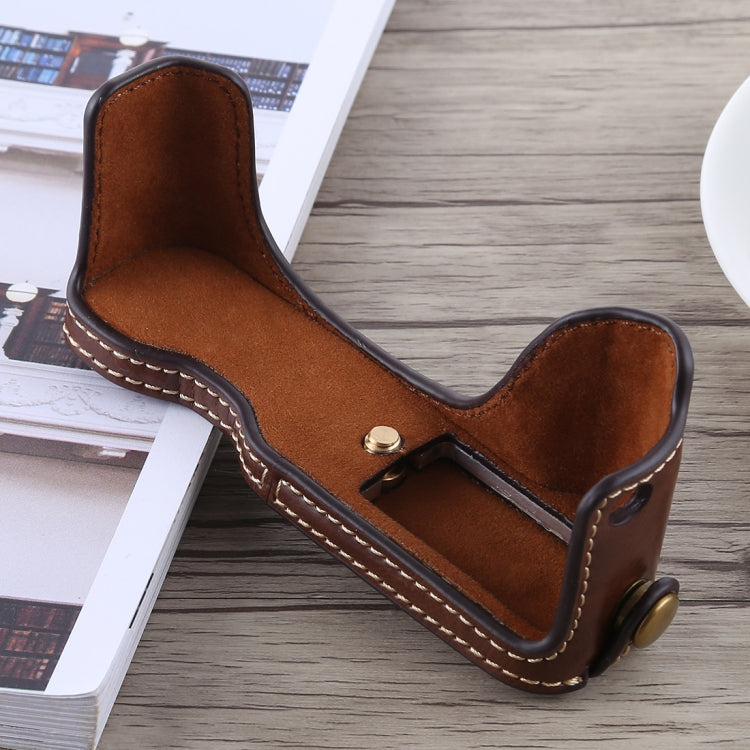 1/4 inch Thread PU Leather Camera Half Case Base for Canon G7 X Mark II, For Canon G7X2