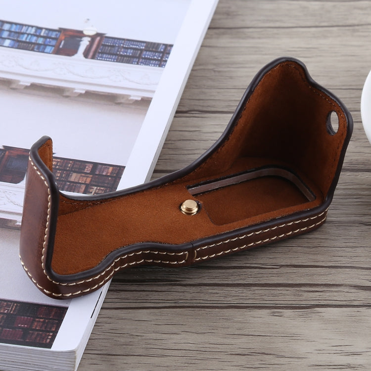 1/4 inch Thread PU Leather Camera Half Case Base for Canon G7 X Mark II, For Canon G7X2