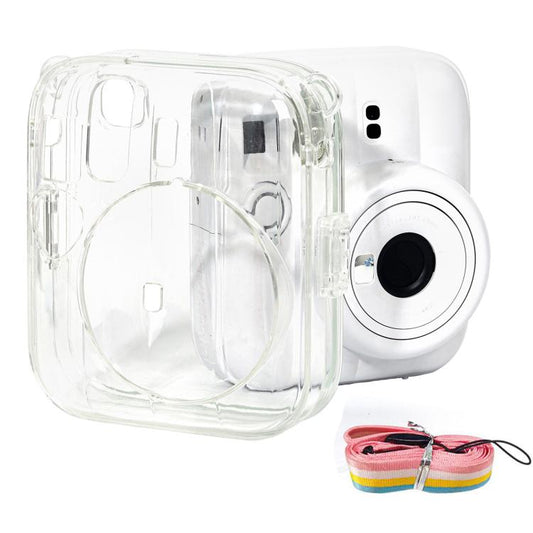 For FUJIFILM instax mini 13 Protective Crystal Shell Case with Shoulder Strap, For FUJIFILM instax mini 13