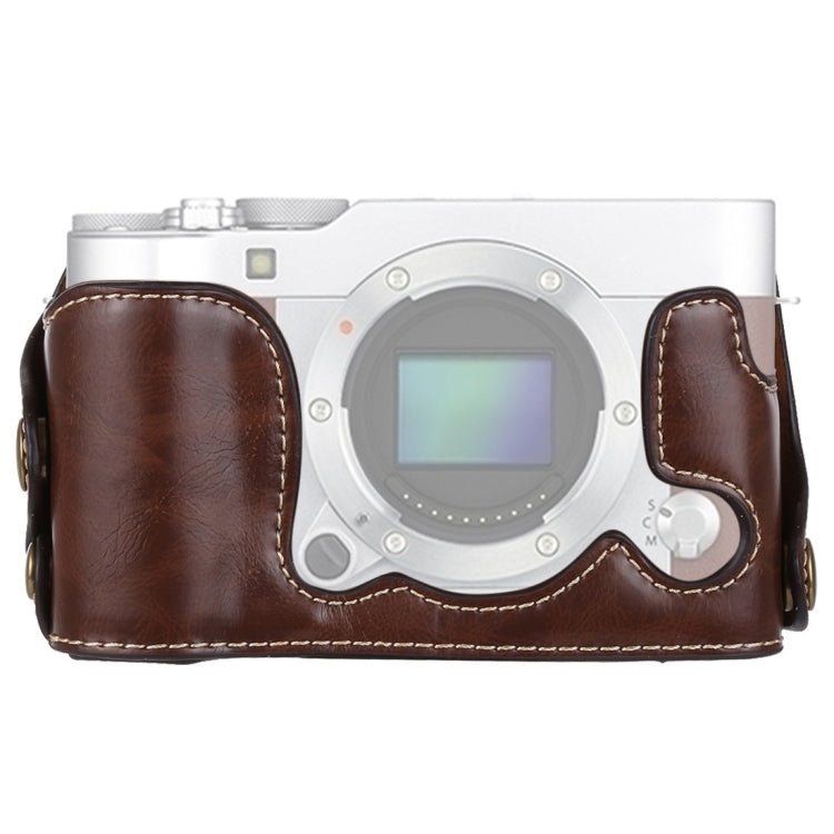 1/4 inch Thread PU Leather Camera Half Case Base for FUJIFILM X-A3 / X-A10, For FUJIFILM XA3