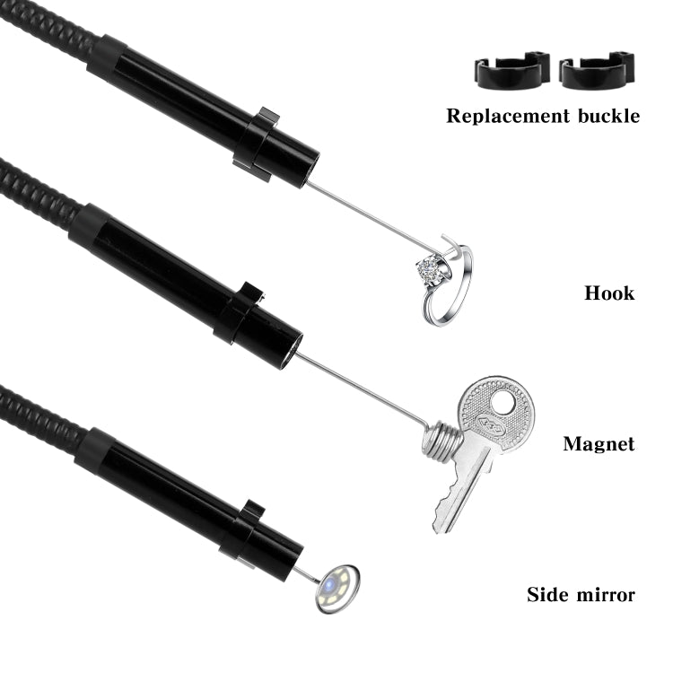 P30 8mm IP67 Waterproof 4.3 inch HD Portable Endoscope Snake Tube Industrial Endoscope, Cable Length: 1m, 1m