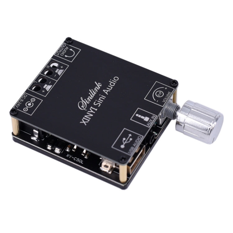 50W MP3 Stereo Audio Digital Power Amplifier Board Bluetooth Amplifier Module, with Shell, With Shell