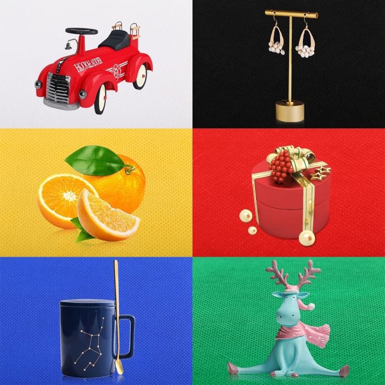 23cm Ring LED Panel Folding Portable Light Photo Lighting Studio Shooting Tent Box Kit with 6 Colors Backdrops (Black, White, Yellow, Red, Green, Blue), Unfold Size: 24cm x 23cm x 23cm