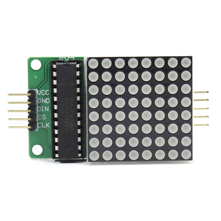Cathode Matrix MAX7219 New Red Dot Matrix Module Support Common Cathode Drive with 5 ...