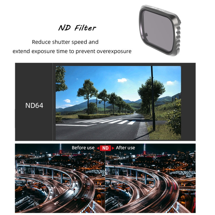 JSR KS 8 in 1 UV + CPL + ND8 + ND16 + ND32 + ND64 + STAR + NIGHT Lens Filter for DJI Air 2S, Aluminum Frame, UV + CPL + ND8 + ND16 + ND32 + ND64 + STAR + NIGHT