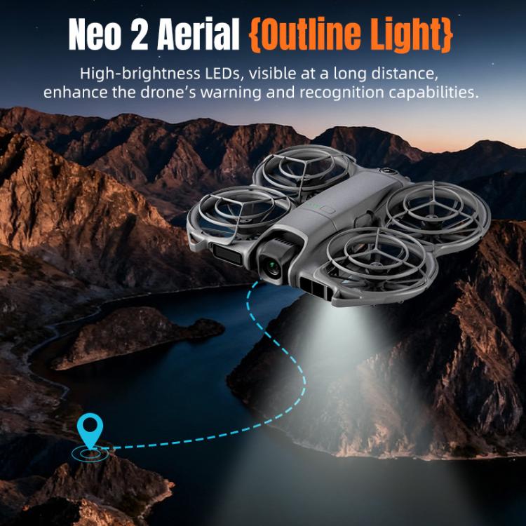 For DJI Neo 2 STARTRC LED Light Heightened Landing Gear Training Rack, For DJI Neo 2