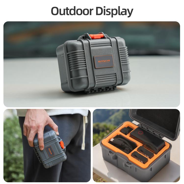 For DJI Osmo Action 6 Sunnylife Mini Travel Box Waterproof Carrying Box Shock-proof Hard Shell, For DJI Osmo Action 6