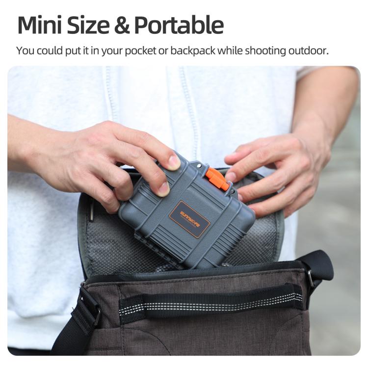 For DJI Osmo Action 6 Sunnylife Mini Travel Box Waterproof Carrying Box Shock-proof Hard Shell, For DJI Osmo Action 6