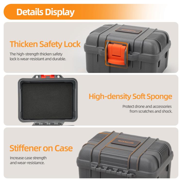 For DJI Osmo Nano Sunnylife Mini Travel Box Waterproof Carrying Box Shock-proof Hard Shell, For DJI Osmo Nano