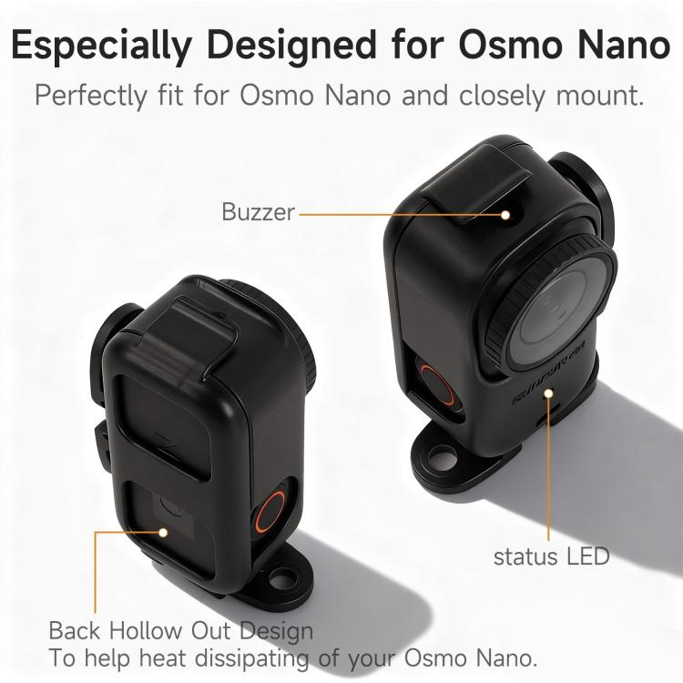 For DJI Osmo Nano Sunnylife Foldable Vertical-Horizontal Adapter Mount Protective Frame Mounting Brackets Housing Cover, ON-BK065 Vertical-Horizontal Frame