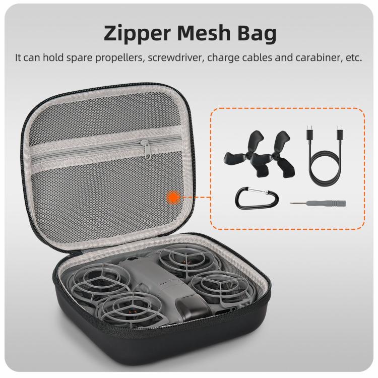 For DJI Neo 2 Sunnylife Portable Carrying Box Body Bag, For DJI Neo 2