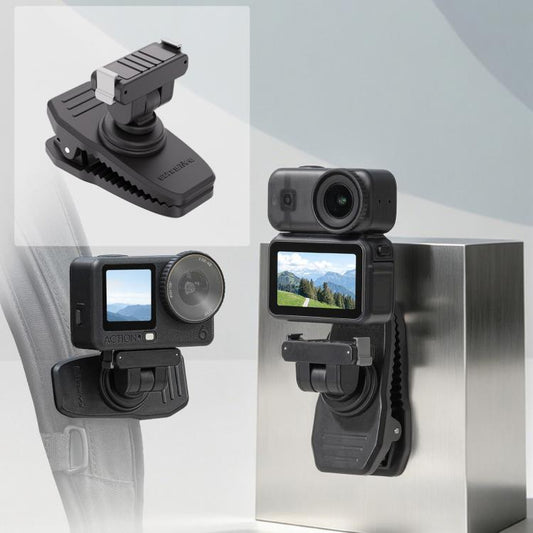 Sunnylife Magnetic Quick-Release Backpack Clip Adjustable Action Camera Clamp Vertical-Horizontal Mount for DJI Osmo Nano / Action 6, MJ-172 For DJI Osmo Nano / Action 6