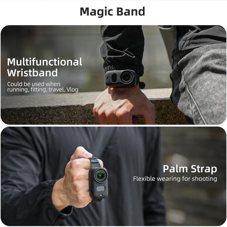 For DJI Osmo Nano Sunnylife Wristband Expansion Band Silicone Protective Cover Backpack Bicycle Strap Cat Collar, For DJI Osmo Nano Body Cover