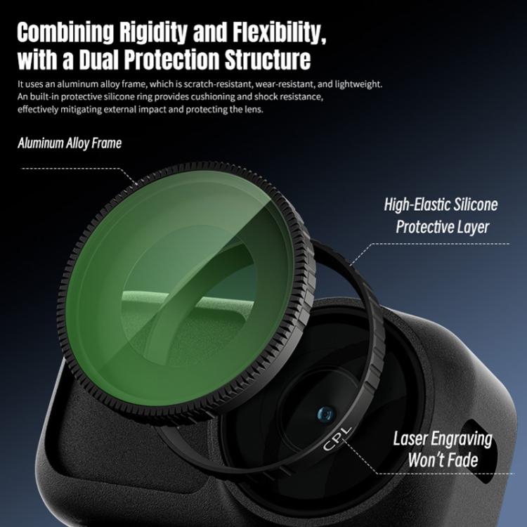 For DJI Osmo Nano STARTRC 4 in 1 ND8 ND16 ND32 CPL Camera Lens Filter, For DJI Osmo Nano